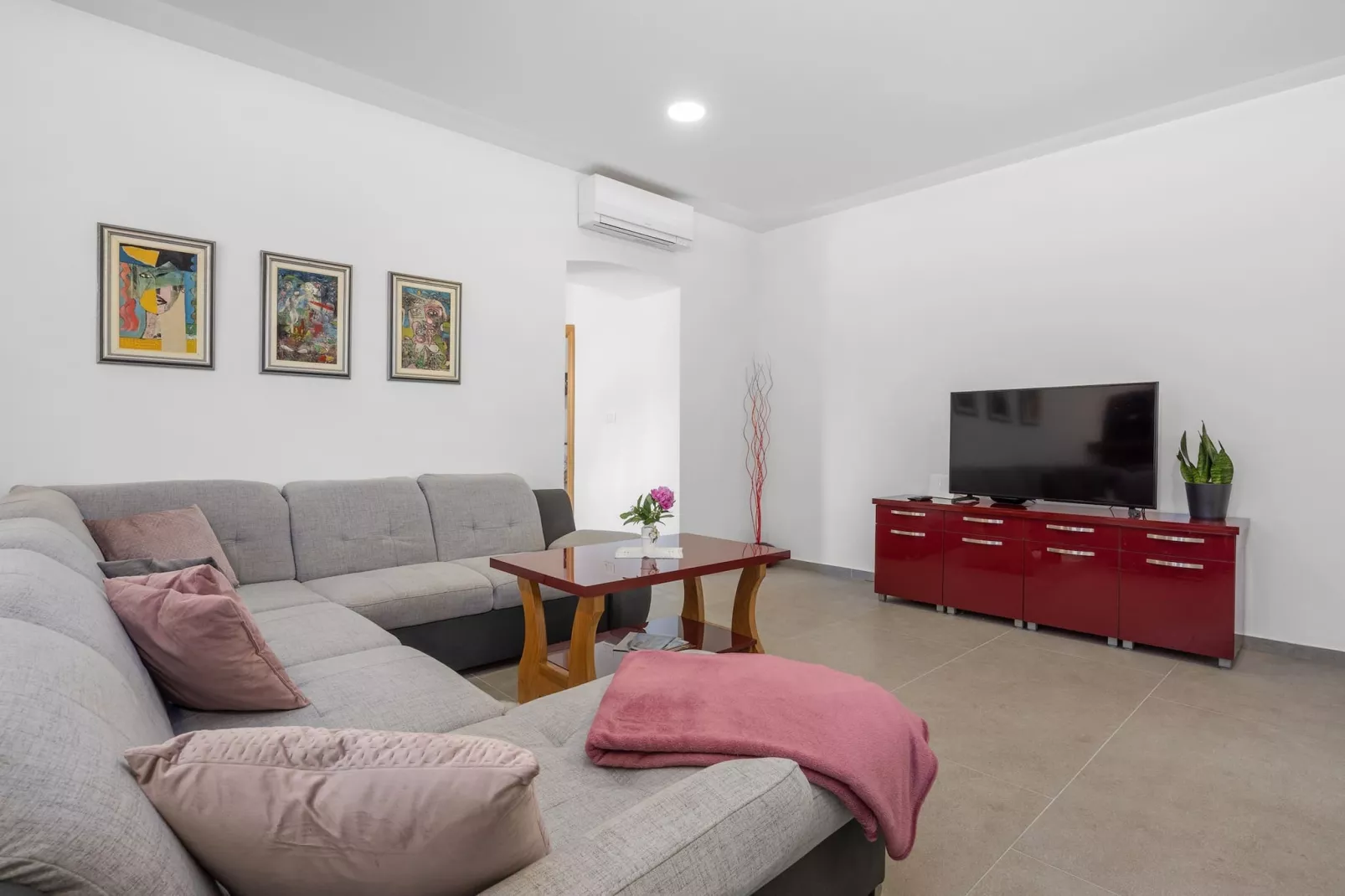 Villa Katarina - Old Stone House with Private Pool-Living room