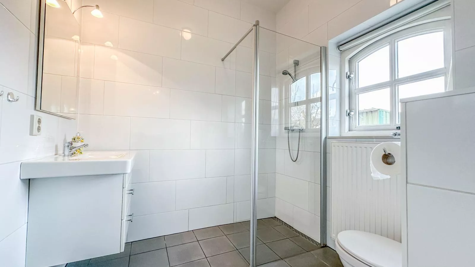 Koeienstal-Badezimmer