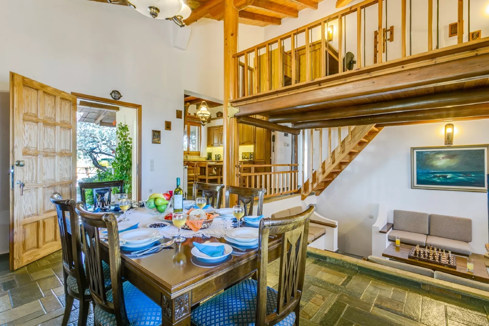 Villa Agapi-Esszimmer