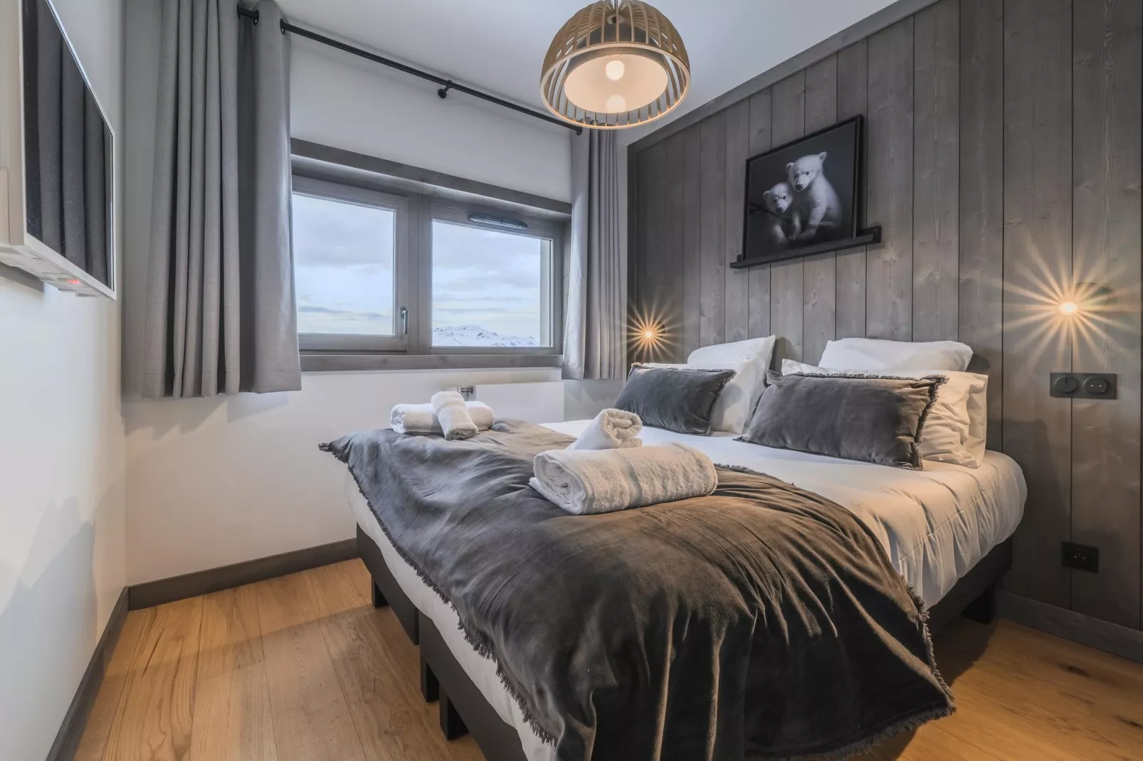 Résidence PLAN PEISEY Le Quartz -A50S-Bedroom