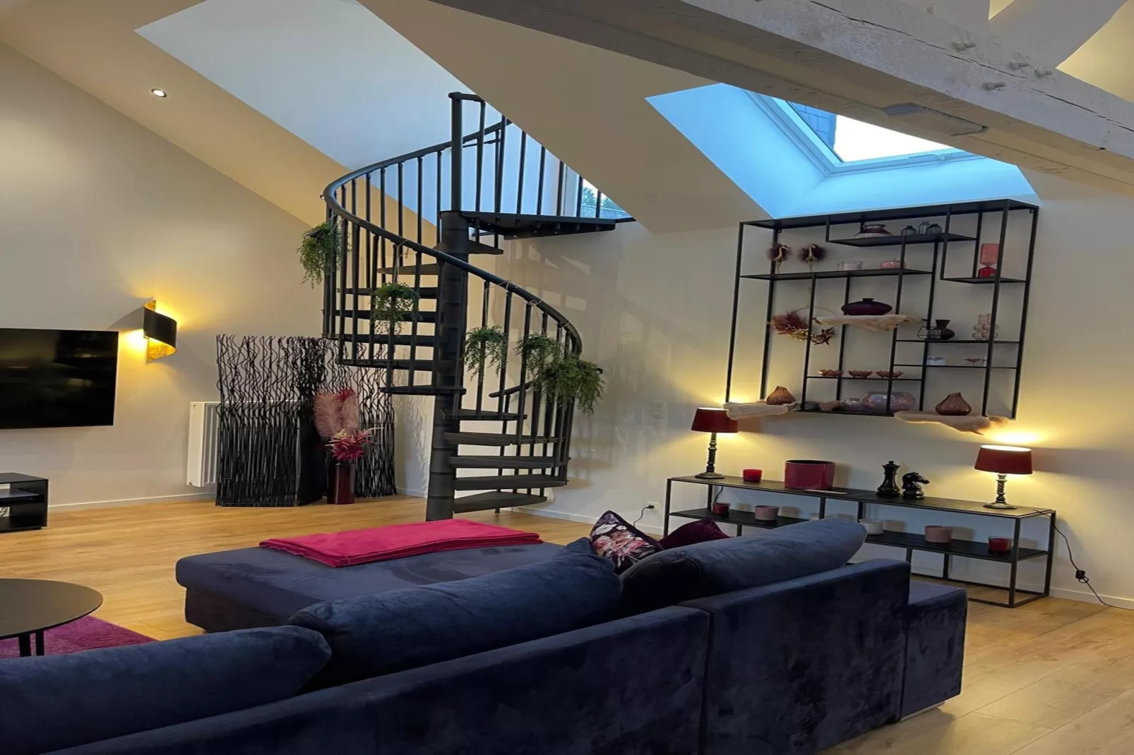 Rooftop Purple-Living room