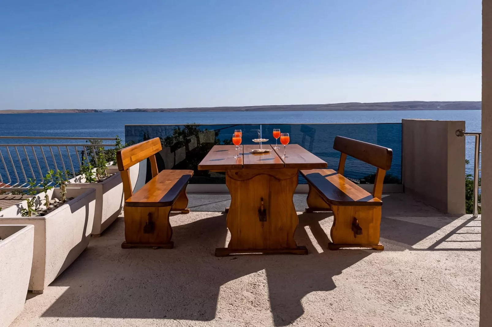 Apartments Rina - one bedroom apartment A2-Terrace balcony