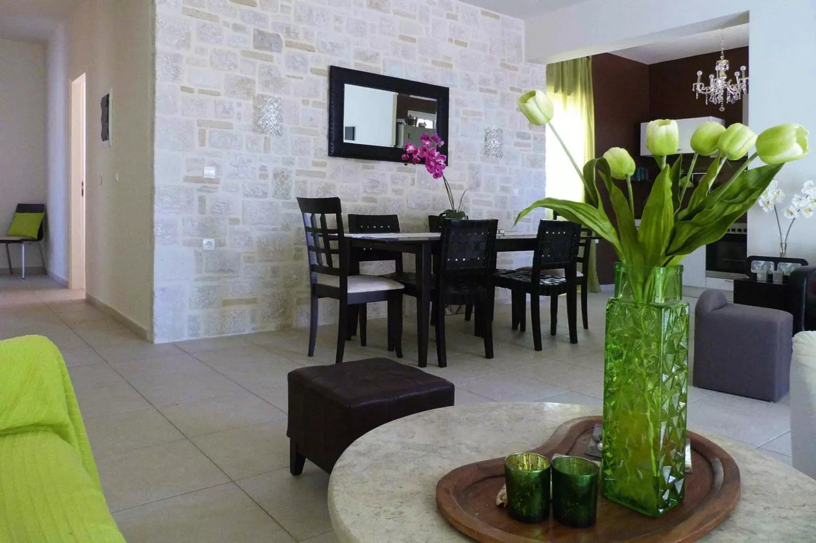 Villas Azure Beach, Nopigia-1-bedroom-villa - 45 sqm with sharing pool-Esszimmer