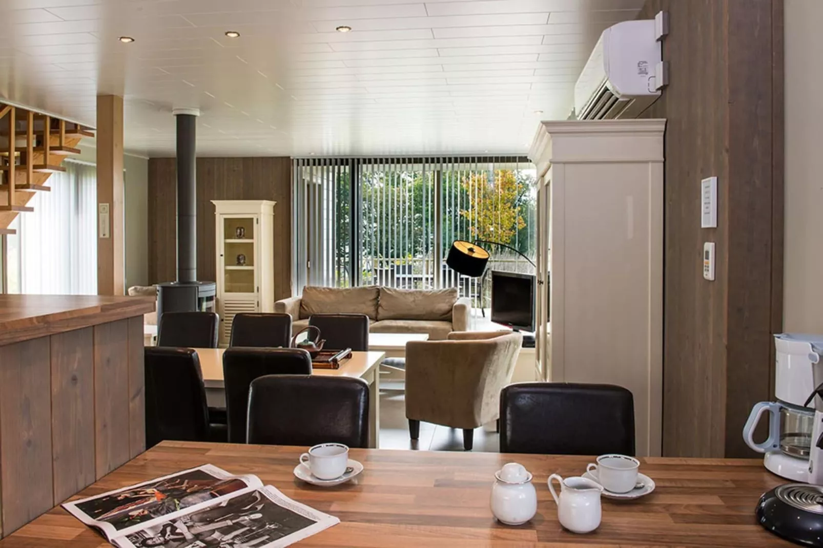 8 persons - 3 rooms 115m² With sauna-Wohnzimmer