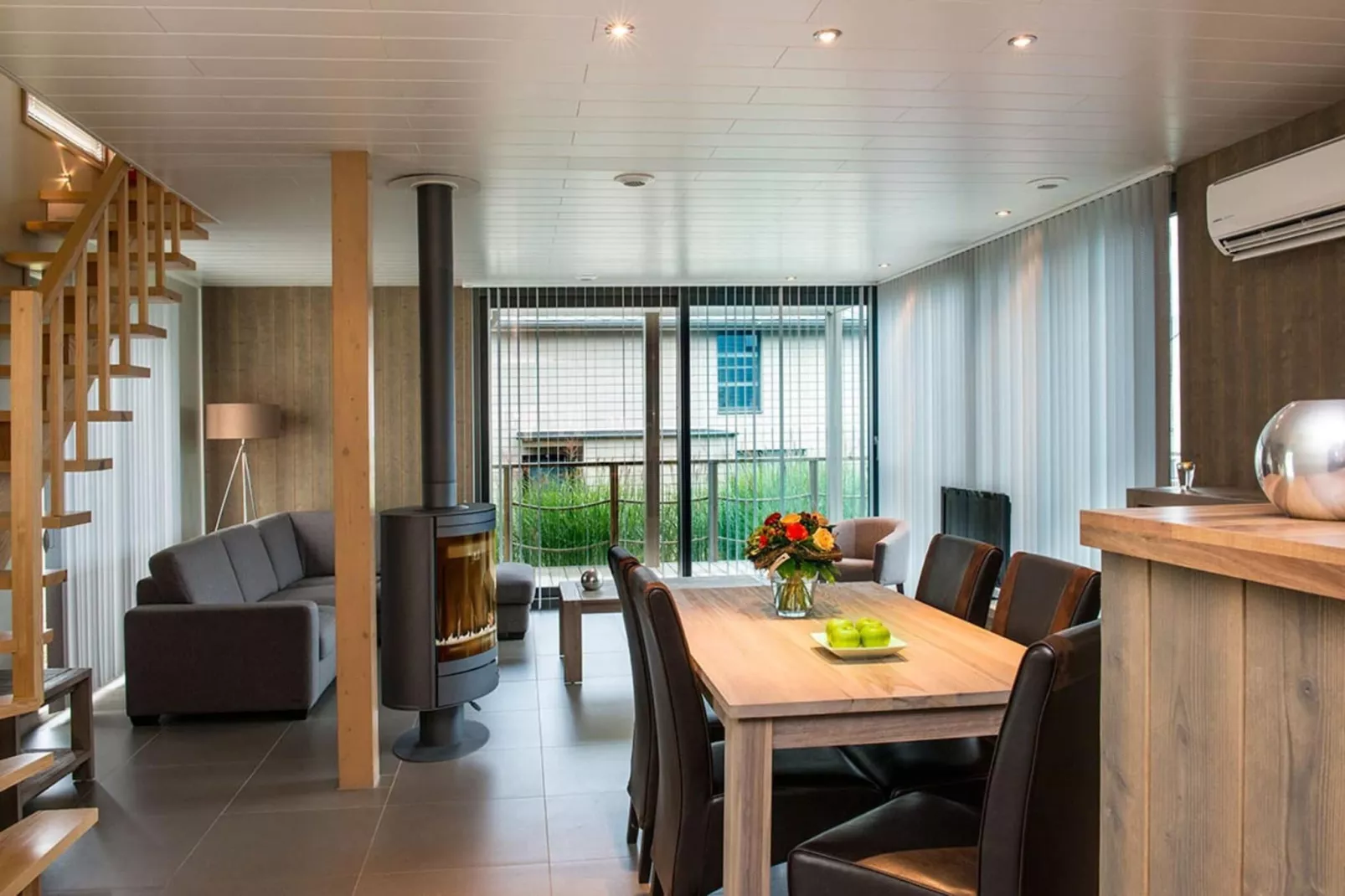 6 persons - 3 rooms 115m² without sauna-Wohnzimmer