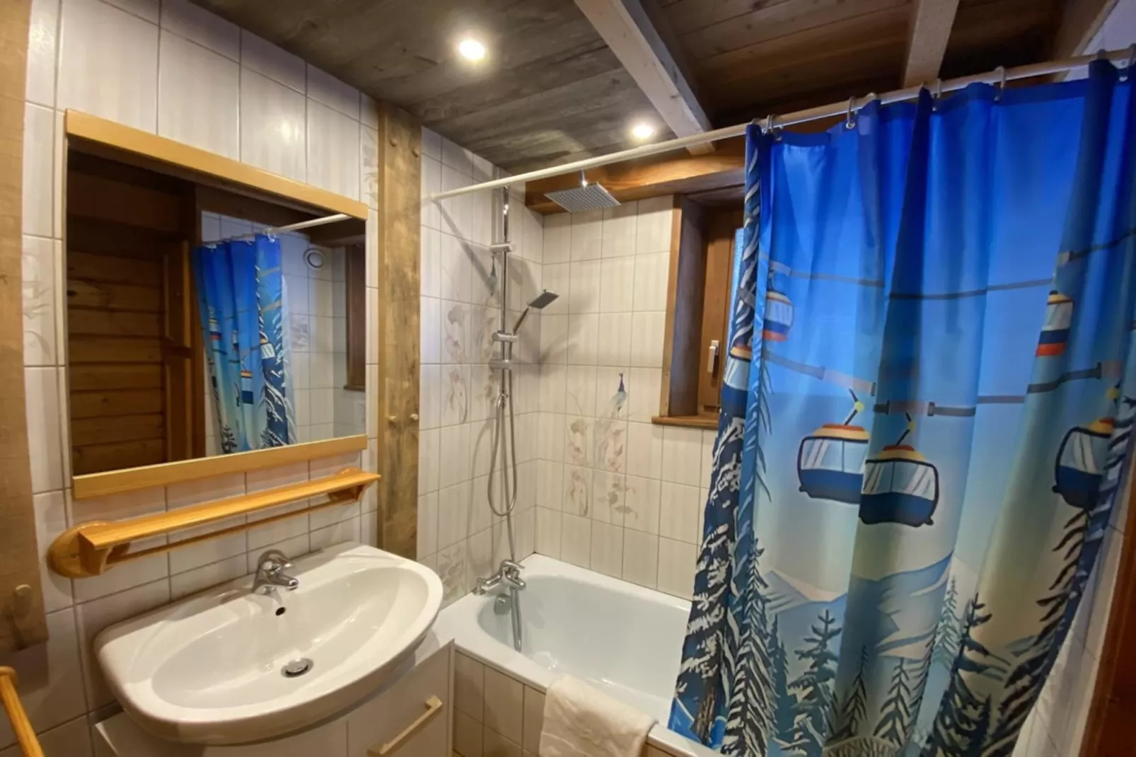 LE MONTAGNARD Chalet en bois-Bathroom
