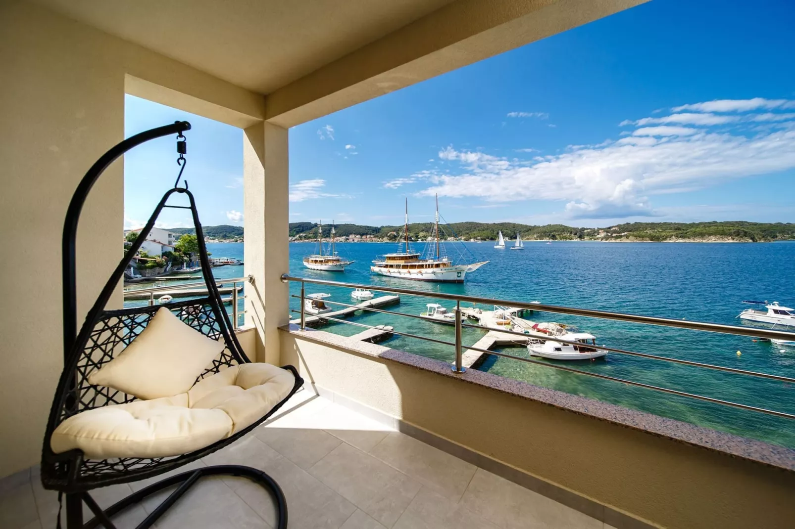 Villa Guliva - Apartment Blue Sea with Sea View-Balcon-terrasse