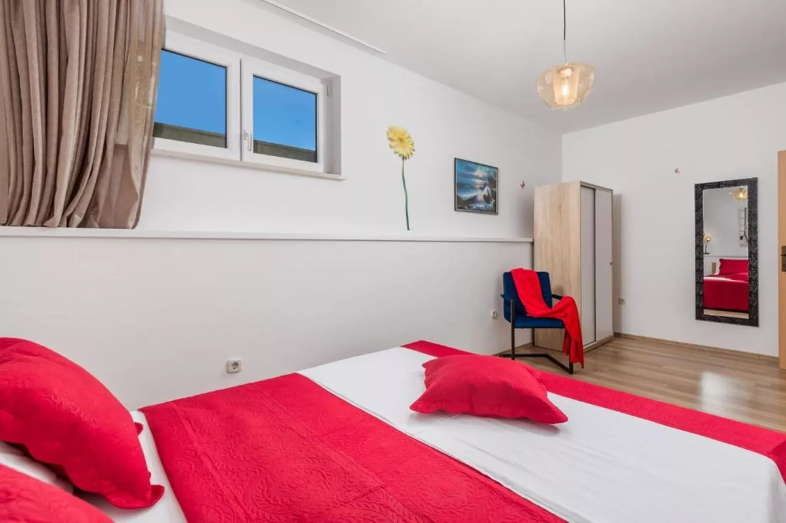 Apartment Slavica 1 - Red Paradise-Bedroom