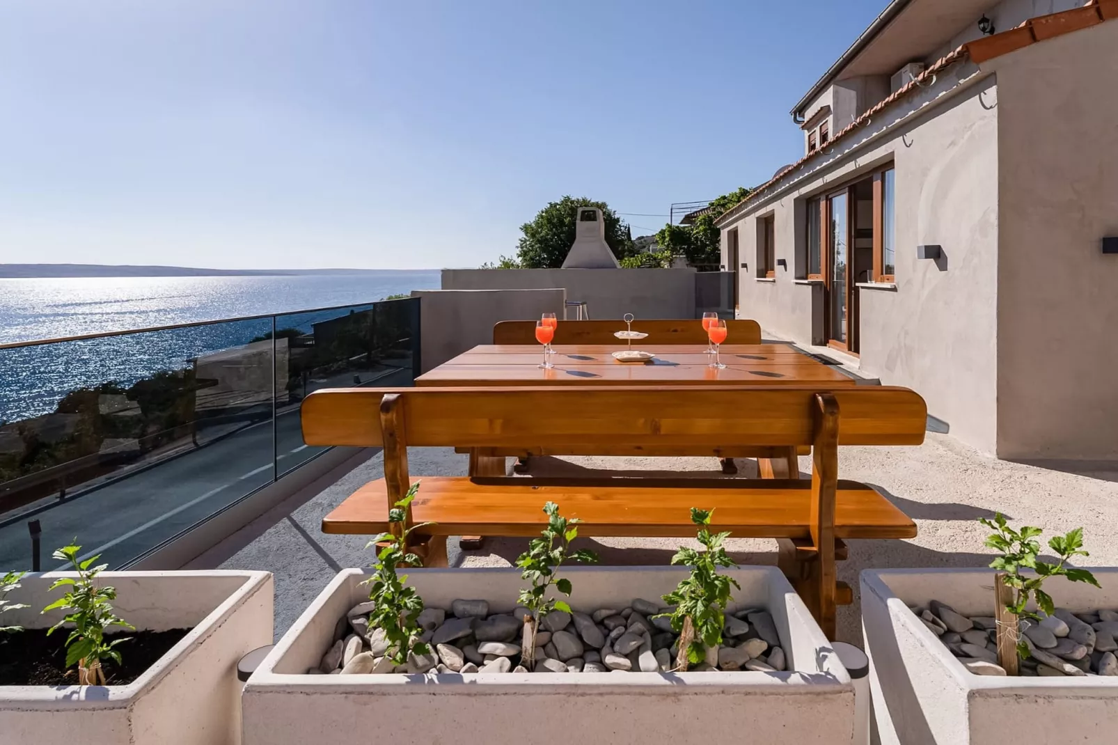 Apartments Rina - one bedroom apartment A2-Terrace balcony