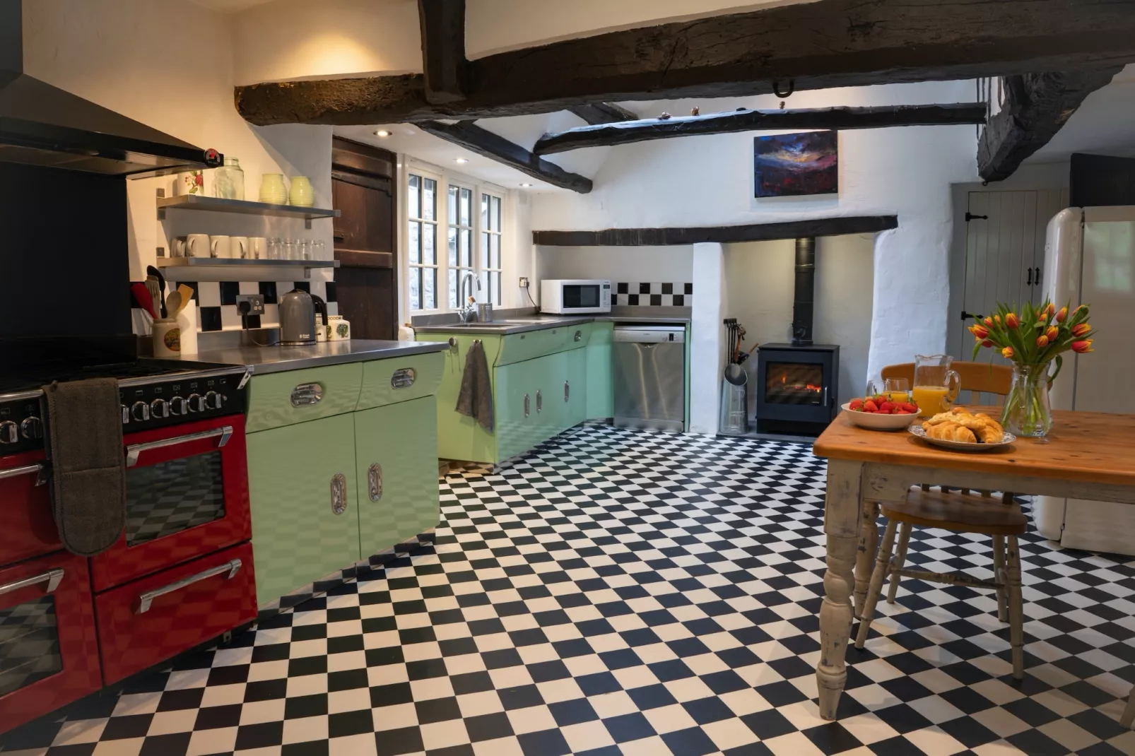 Lower Aylescott Farmhouse-Kitchen