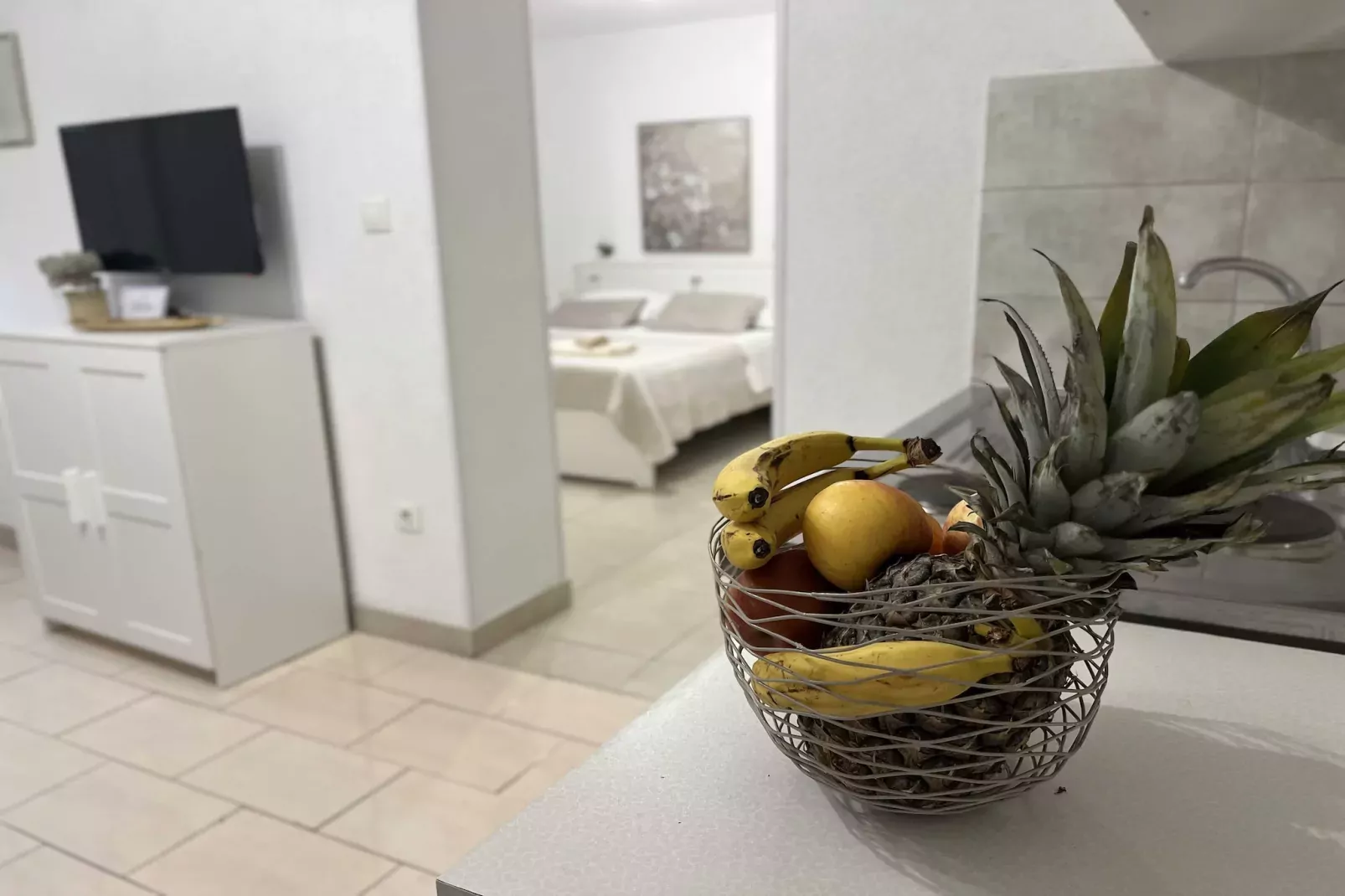 Apartmani Vela Makarska - Studio With Garden View-Kitchen