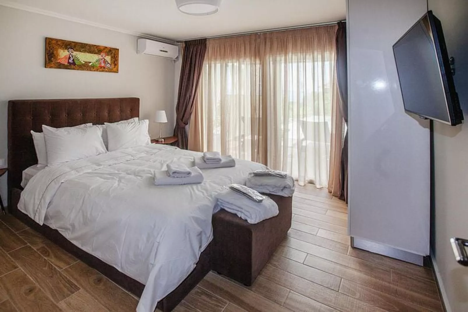 Holiday homes Sunny Villas Resort and SPA Chanioti-EXCLUSIVE FAMILIY VILLA 4 BEDROOMS private pool-Schlafzimmer