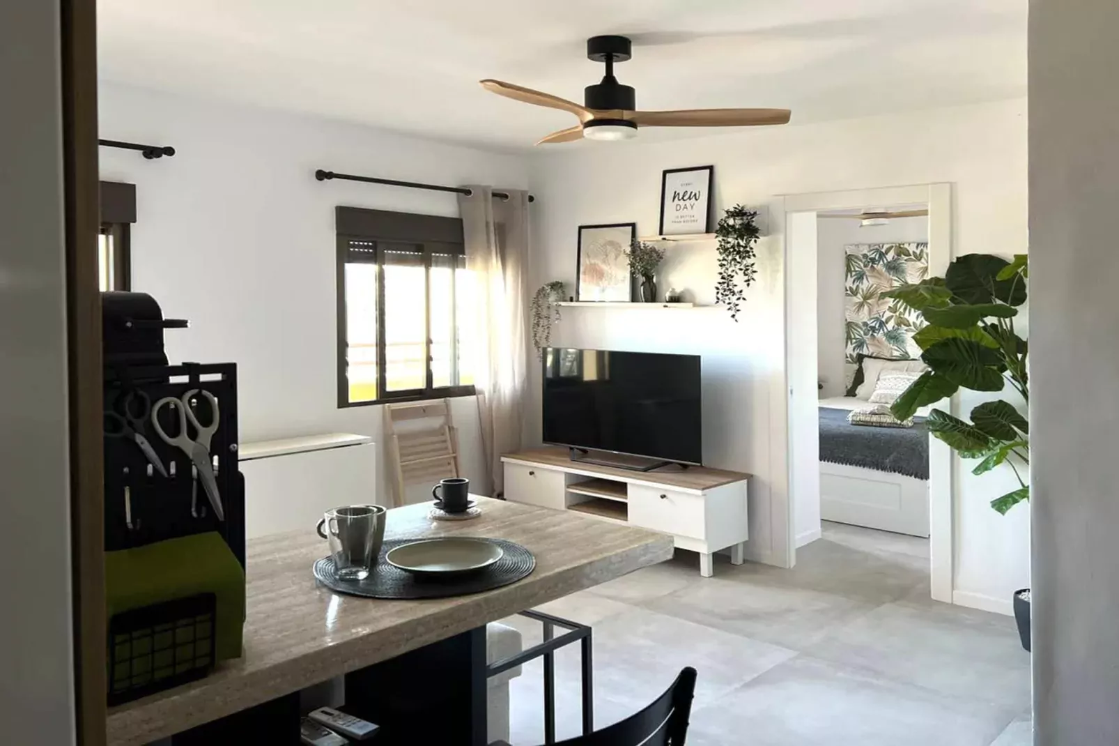 Apartamento con vistas al mar-Salon