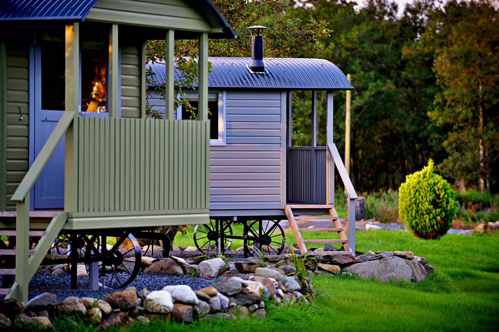 'Elen' Gypsy Hut-Außenbereich