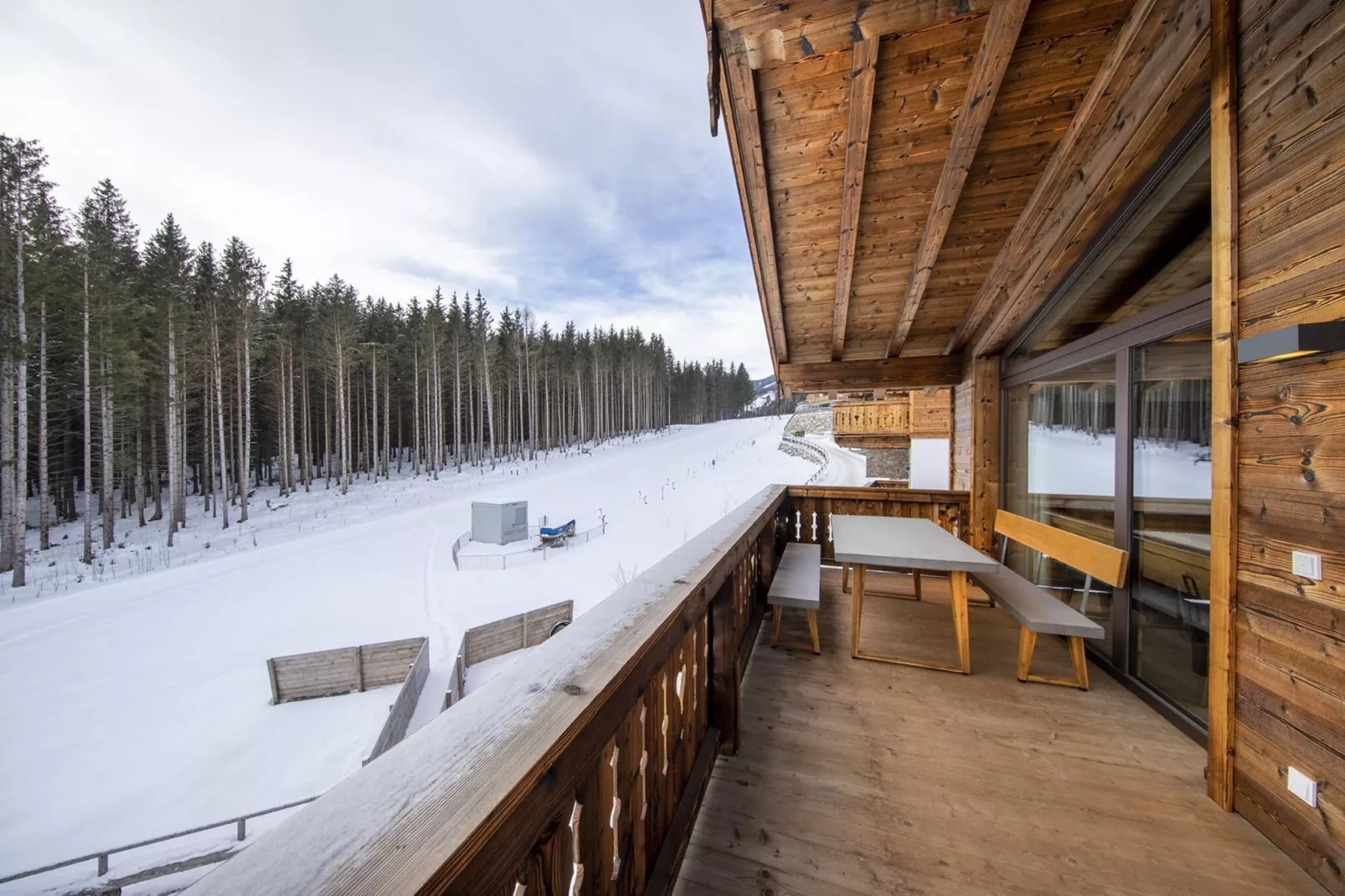 Nationalpark Chalet Kratzenberg-Terrassenbalkon