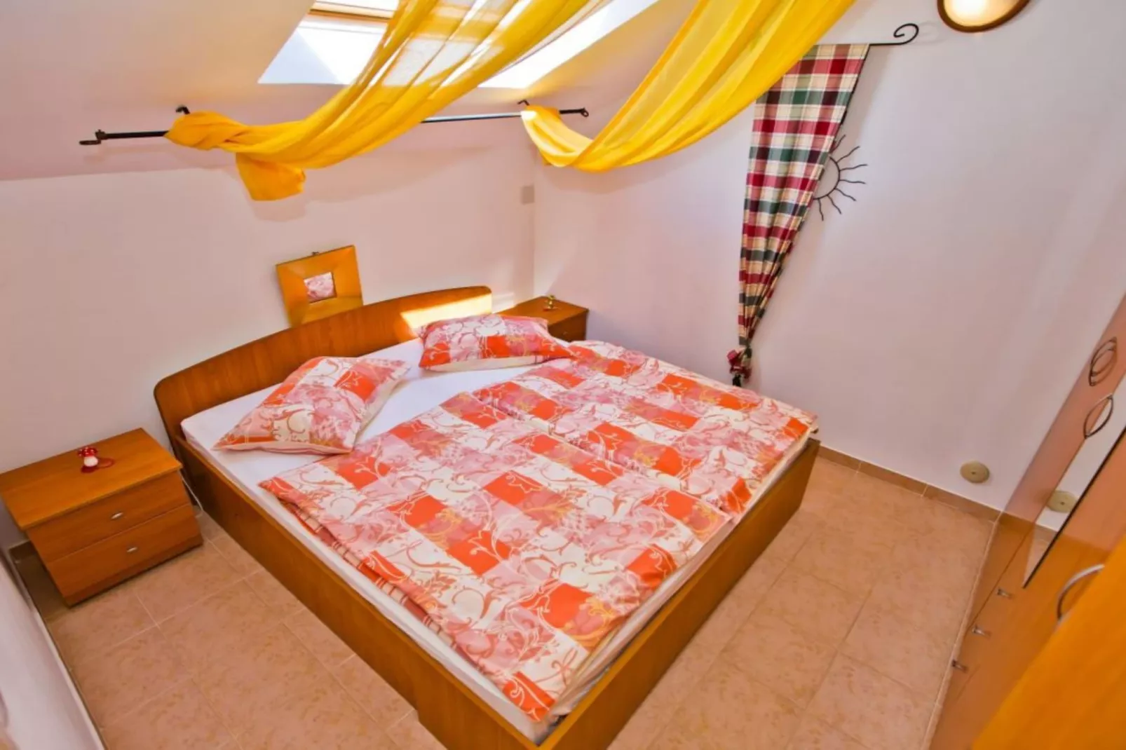 Charming and Sunny Hvar Apartments - One Bedroom Apartment with Balcony (owner 6)-Bedroom