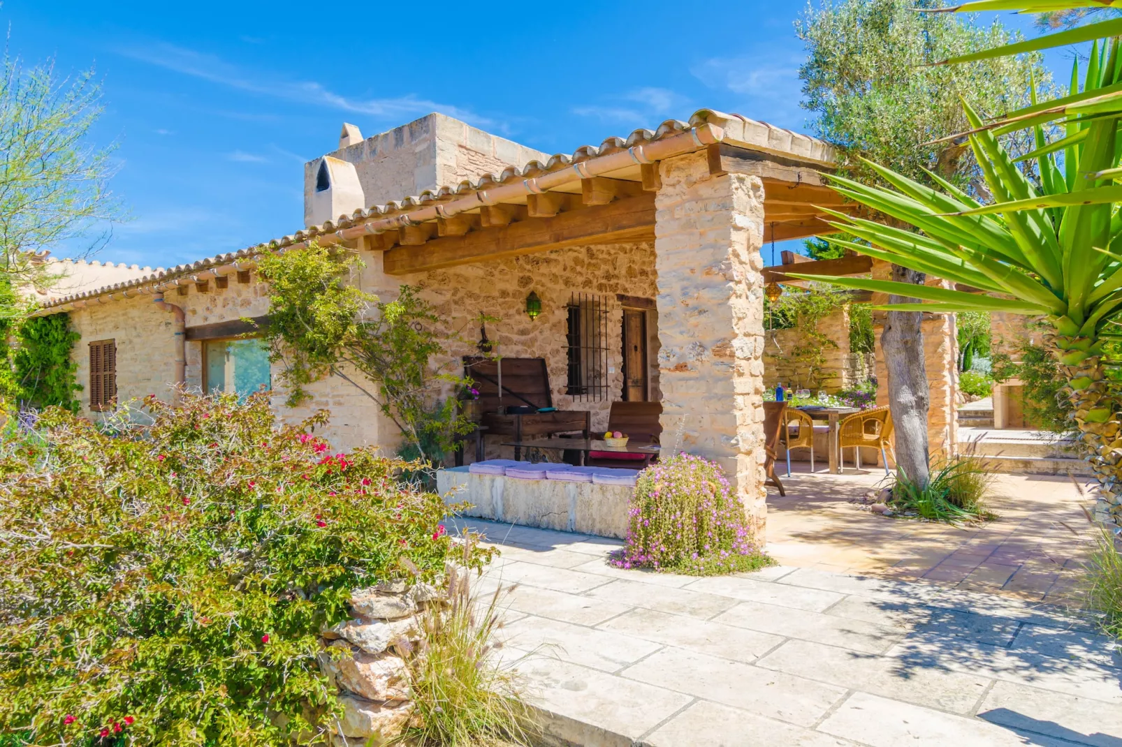 Villa Es MolÍ Des Trenc-Außenbereich Sommer