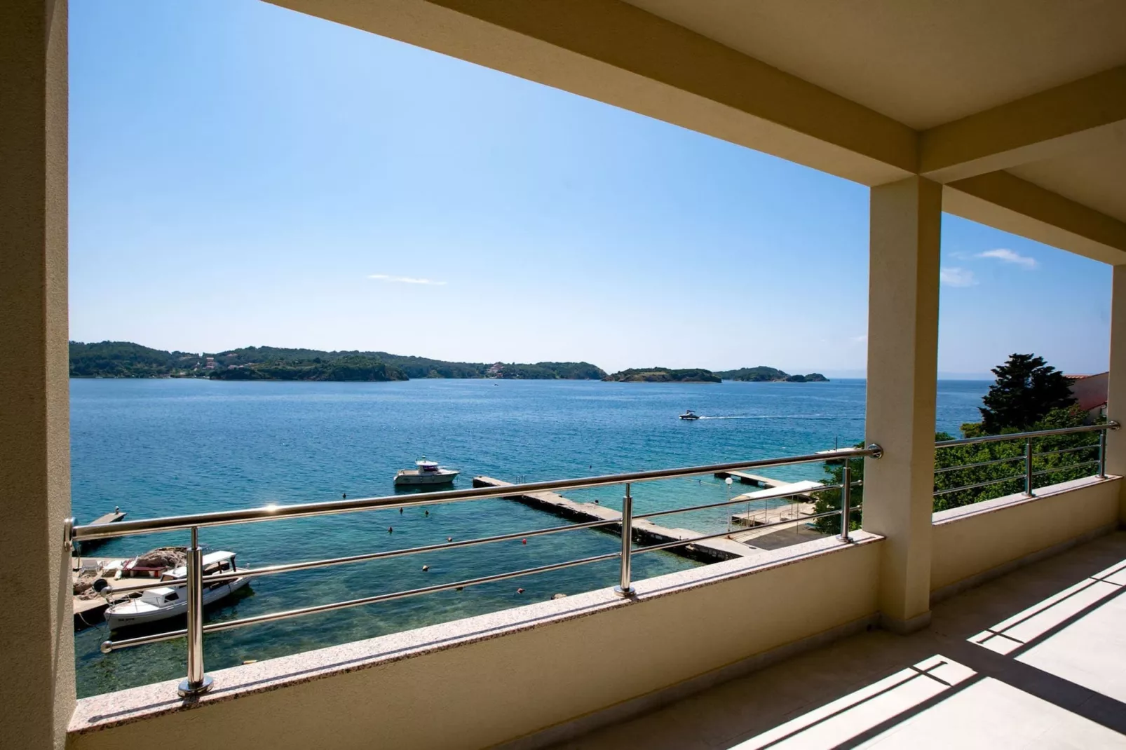 Villa Guliva - Apartment Golden Sun with Sea View-Balcon-terrasse