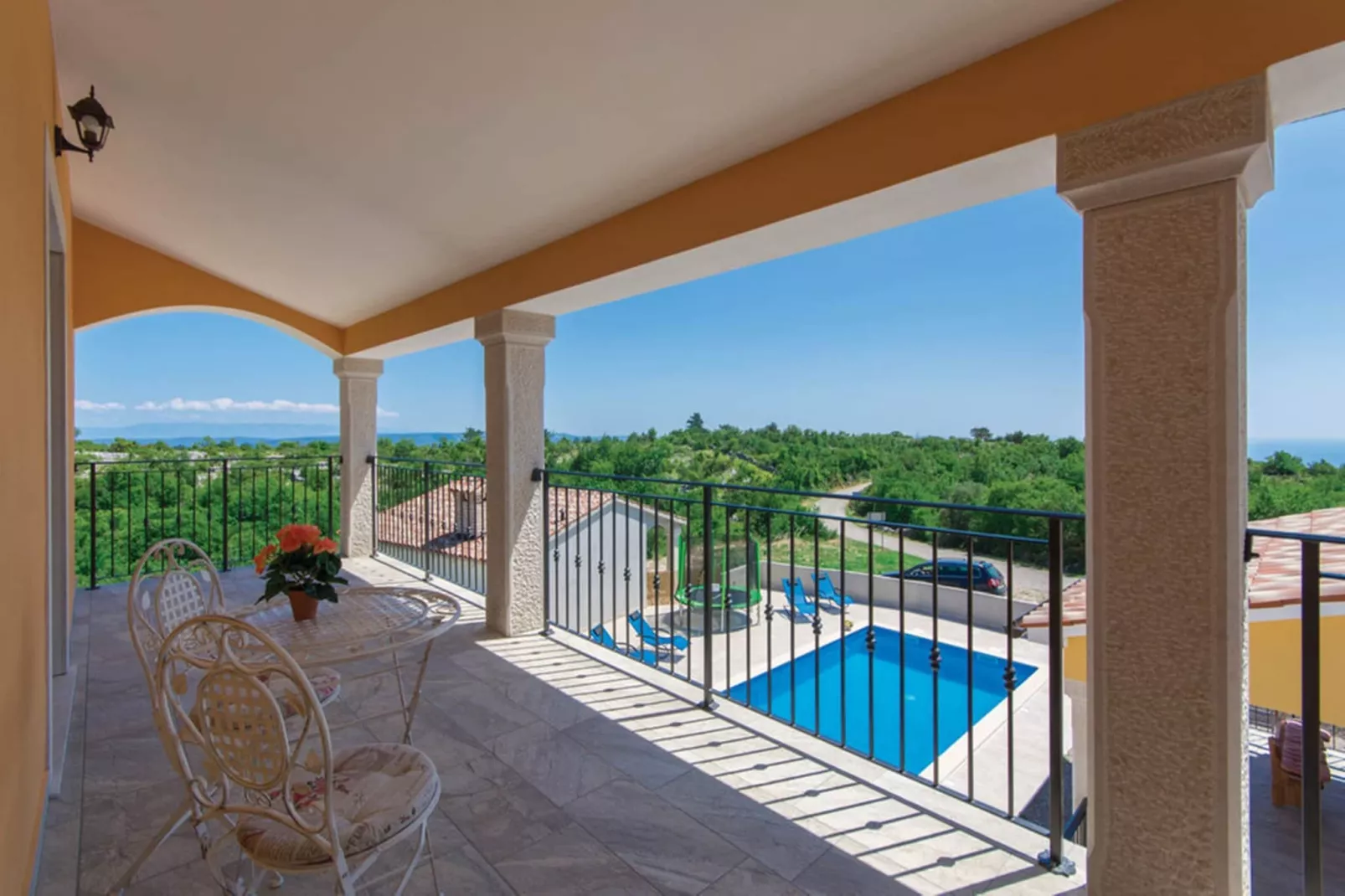 Santa Lucia - Villa with Private Pool & Sea View-Terrace balcony
