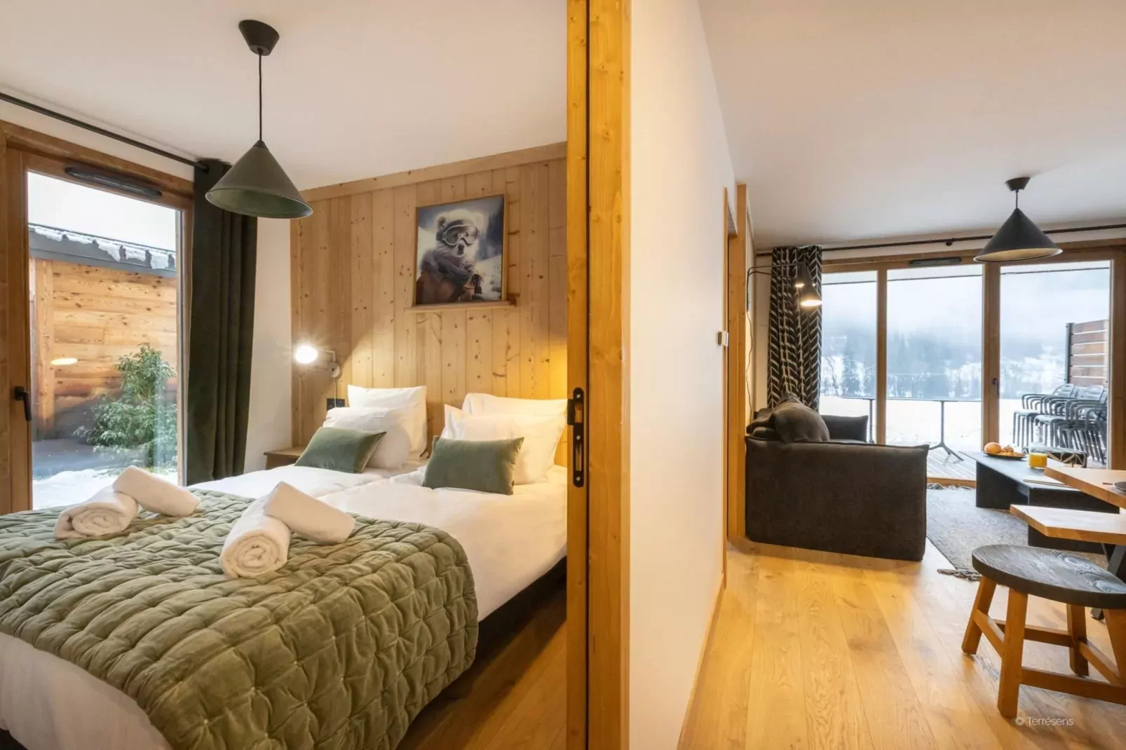 CHAPELLE DABONDANCE Le Flocon Blanc A48S-Chambre