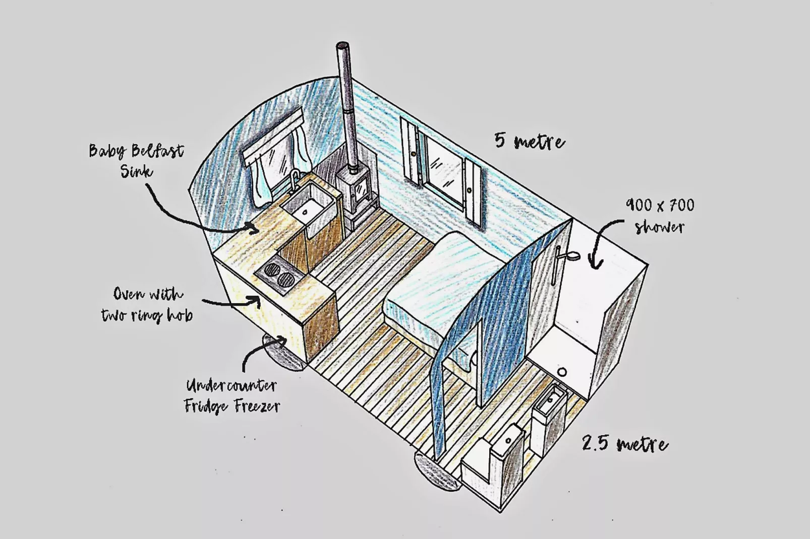 'Susanna' Poachers Hut-Plan d'étage