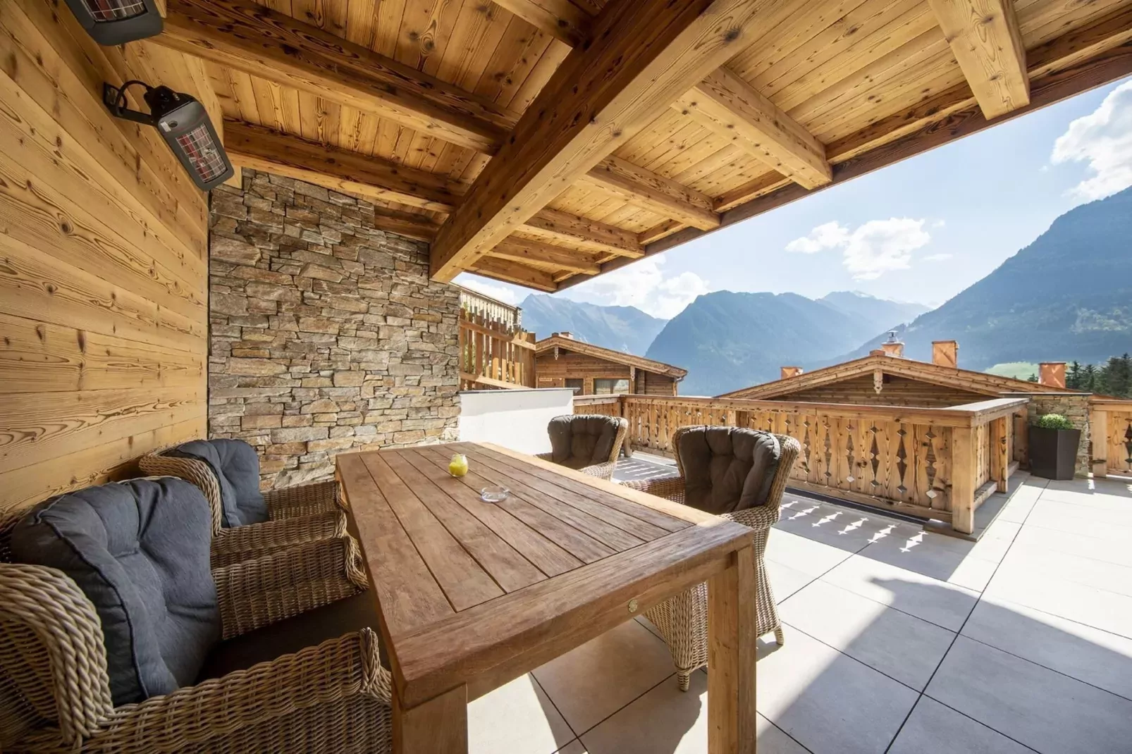Nationalpark Chalet Pillewizer-Balcon-terrasse