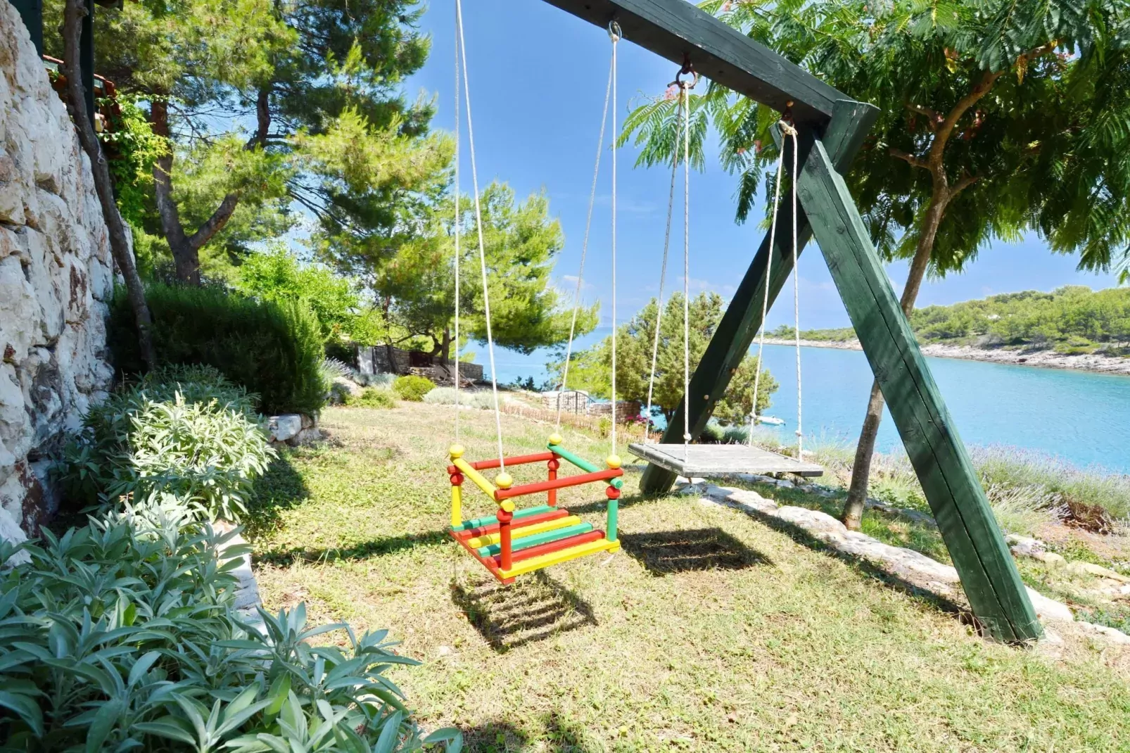 Blissful Bay Apartments Vrboska - One Bedroom Apartment with Balcony (owner Smokva)-Außenbereich