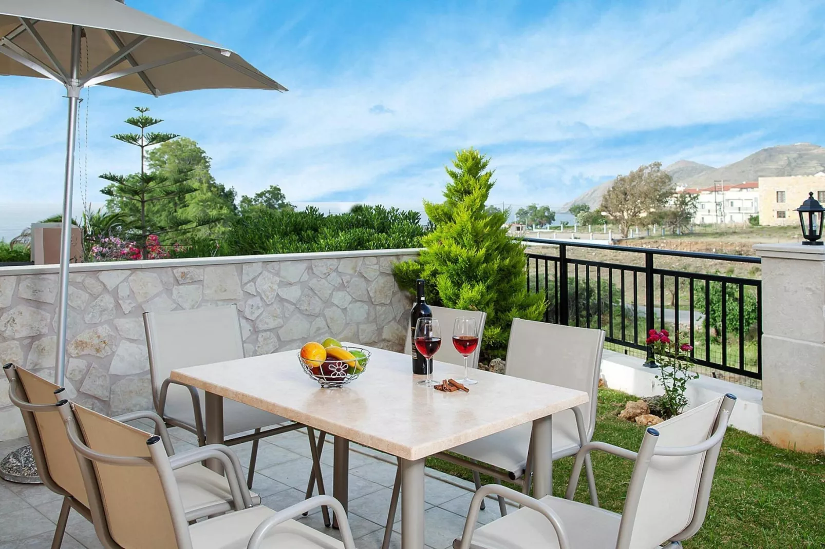 Holiday home, Panormo-Villa Ortansia or Peonia-Balcon-terrasse