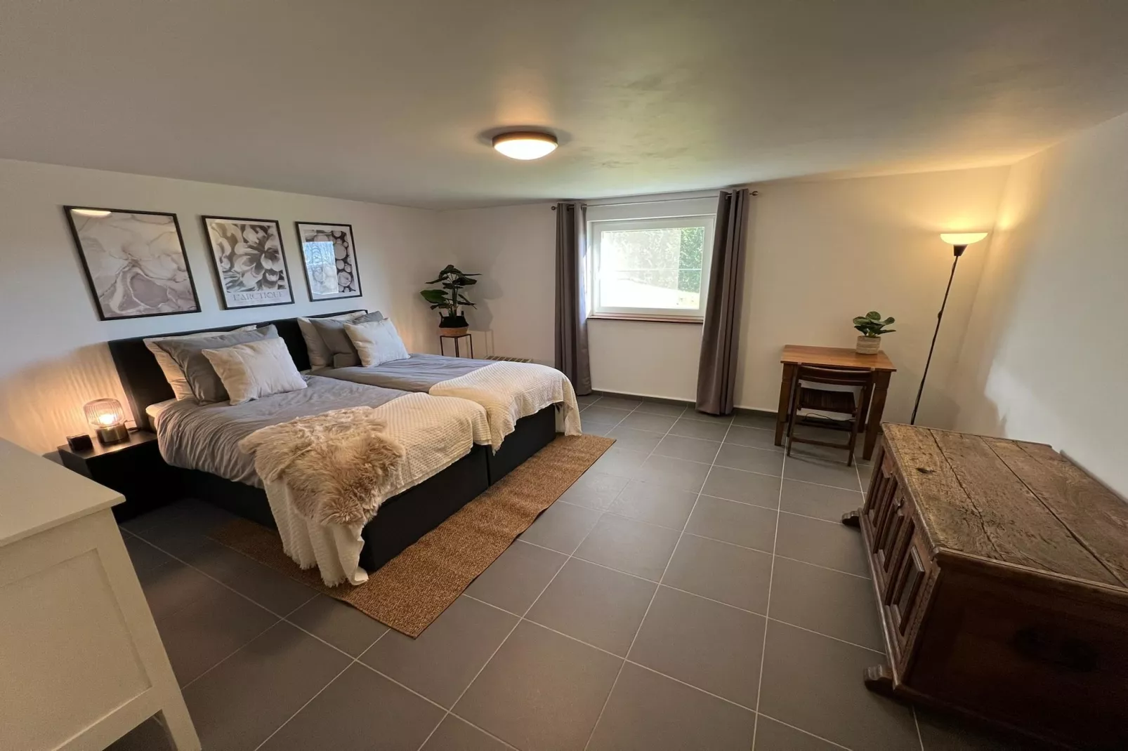 Schöne freistehende Villa mit Sauna in Érezée-Schlafzimmer