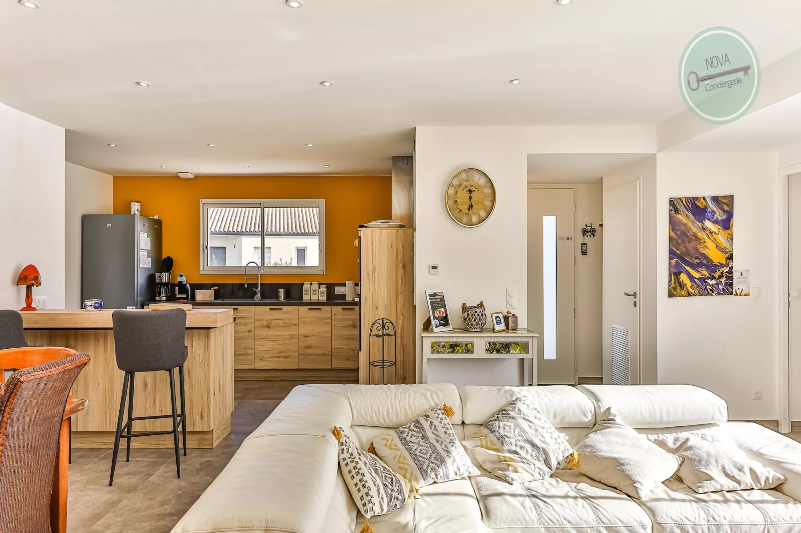 Villa la Fleur des Dunes-Wohnzimmer
