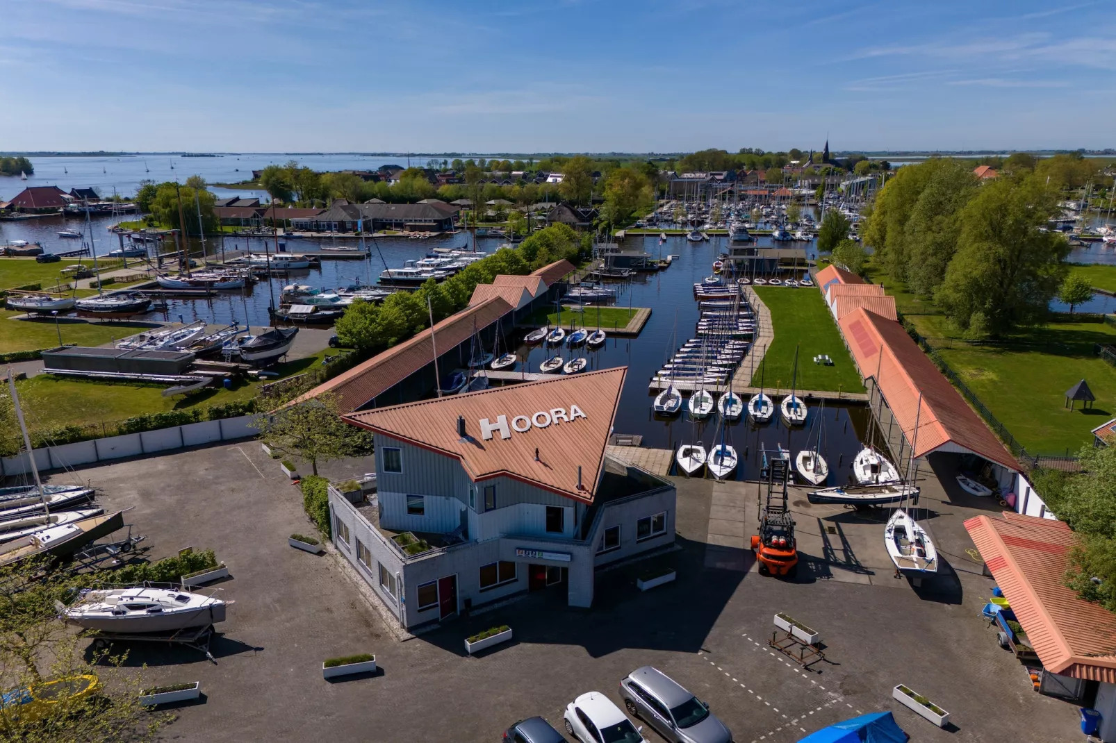 Waterlodges Heeg 1-Gebiete Sommer 1 km