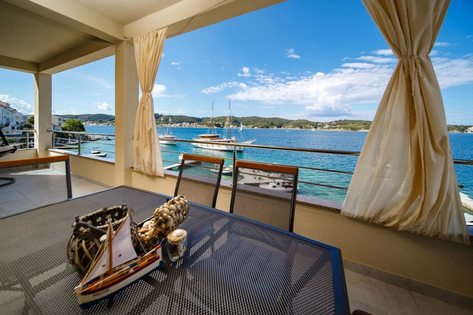 Villa Guliva - Apartment Blue Sea with Sea View-Balcon-terrasse