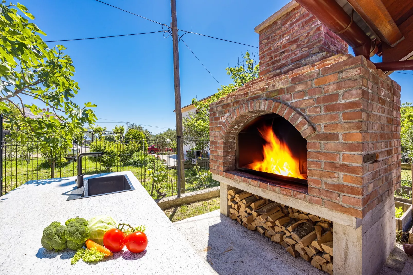 Apartments Neda - Two Bedroom Apartment Ruzmarin-Gardens summer