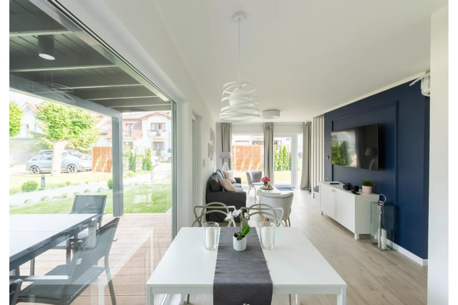 Villa Hoff Ferienhäuser Domek 5 Pers-Living room