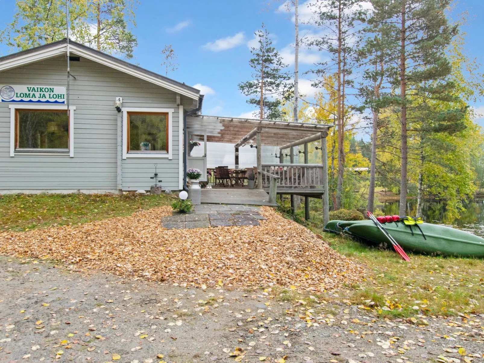 Koskimökki, vaikon loma 3-Outside