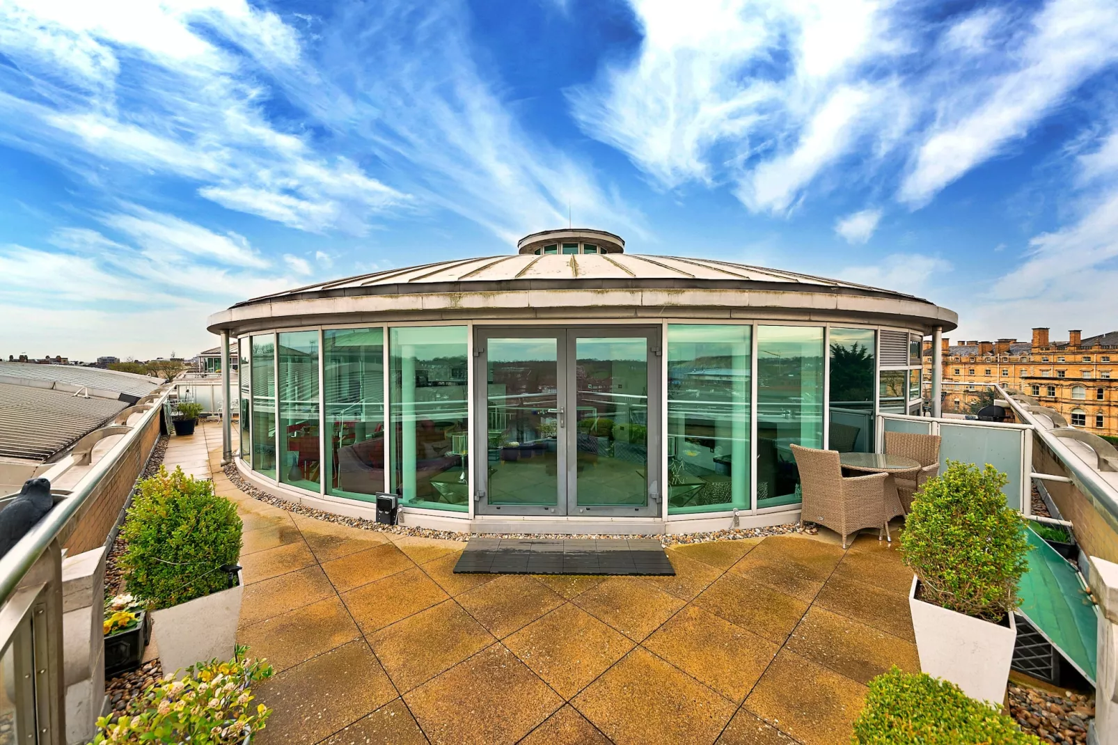 The Penthouse at 611 Westgate-Terrace balcony