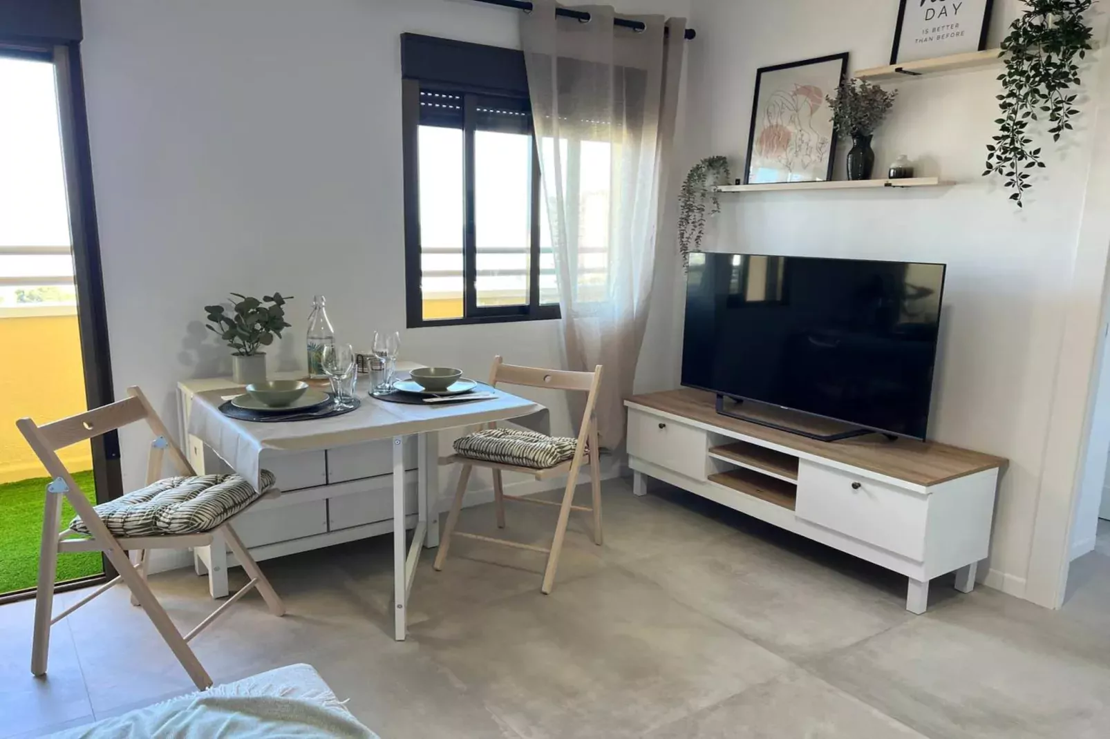 Apartamento con vistas al mar-Salon