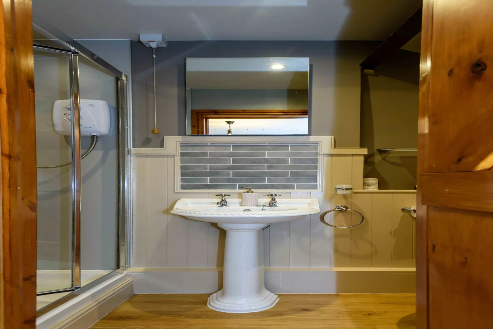 Shepherds Cottage at Mile House Farm-Bathroom