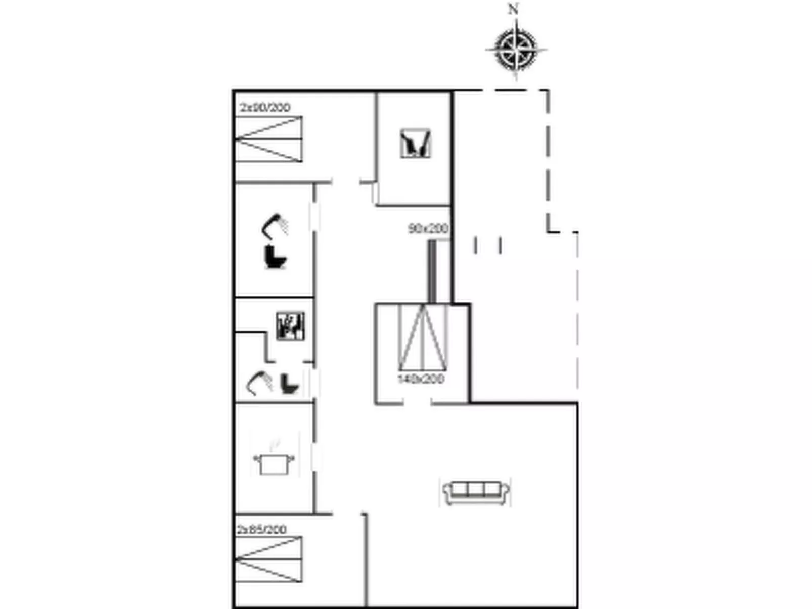 "Ahnandia" - 500m from the sea-Inside