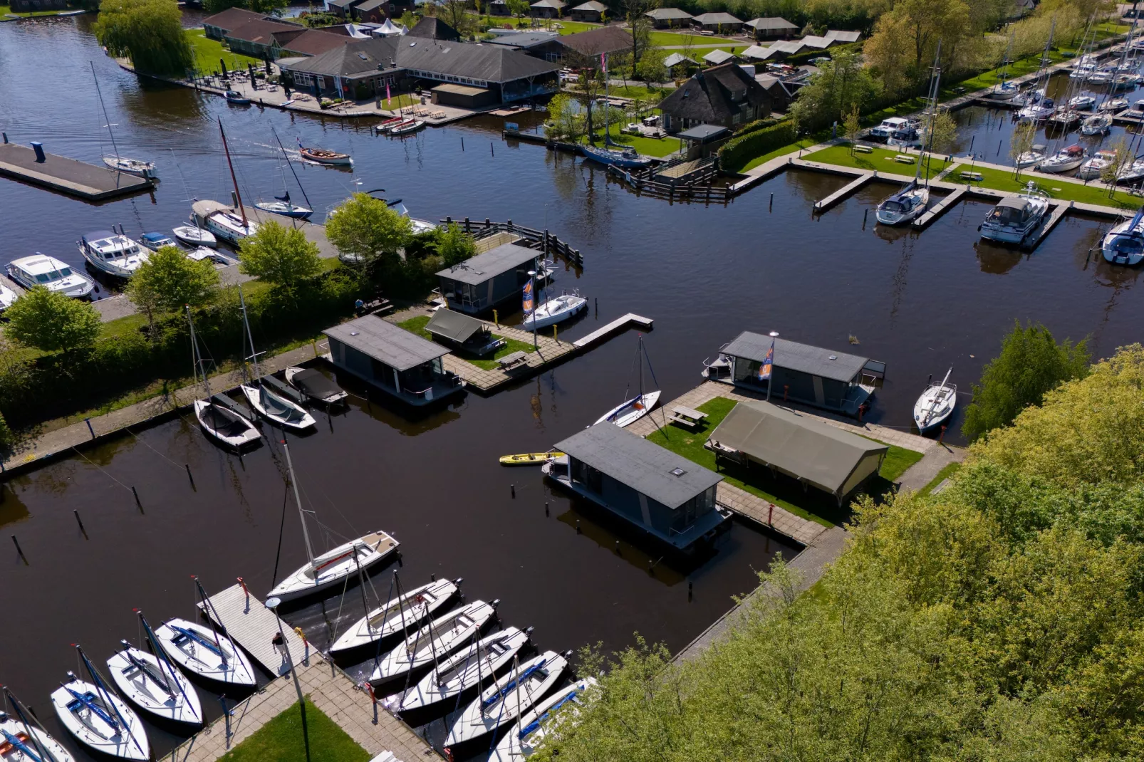 Waterlodges Heeg 1-Gebiete Sommer 1 km