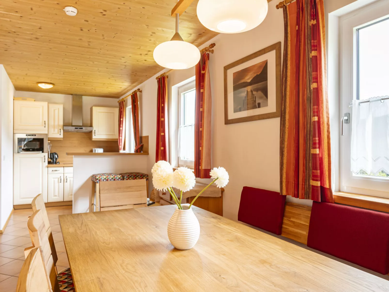 Mit 3 Schlafzimmern 8 Personen-Drinnen