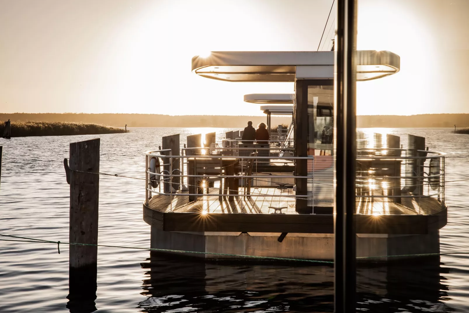 Hausboot in Peenemünde-Balcon-terrasse