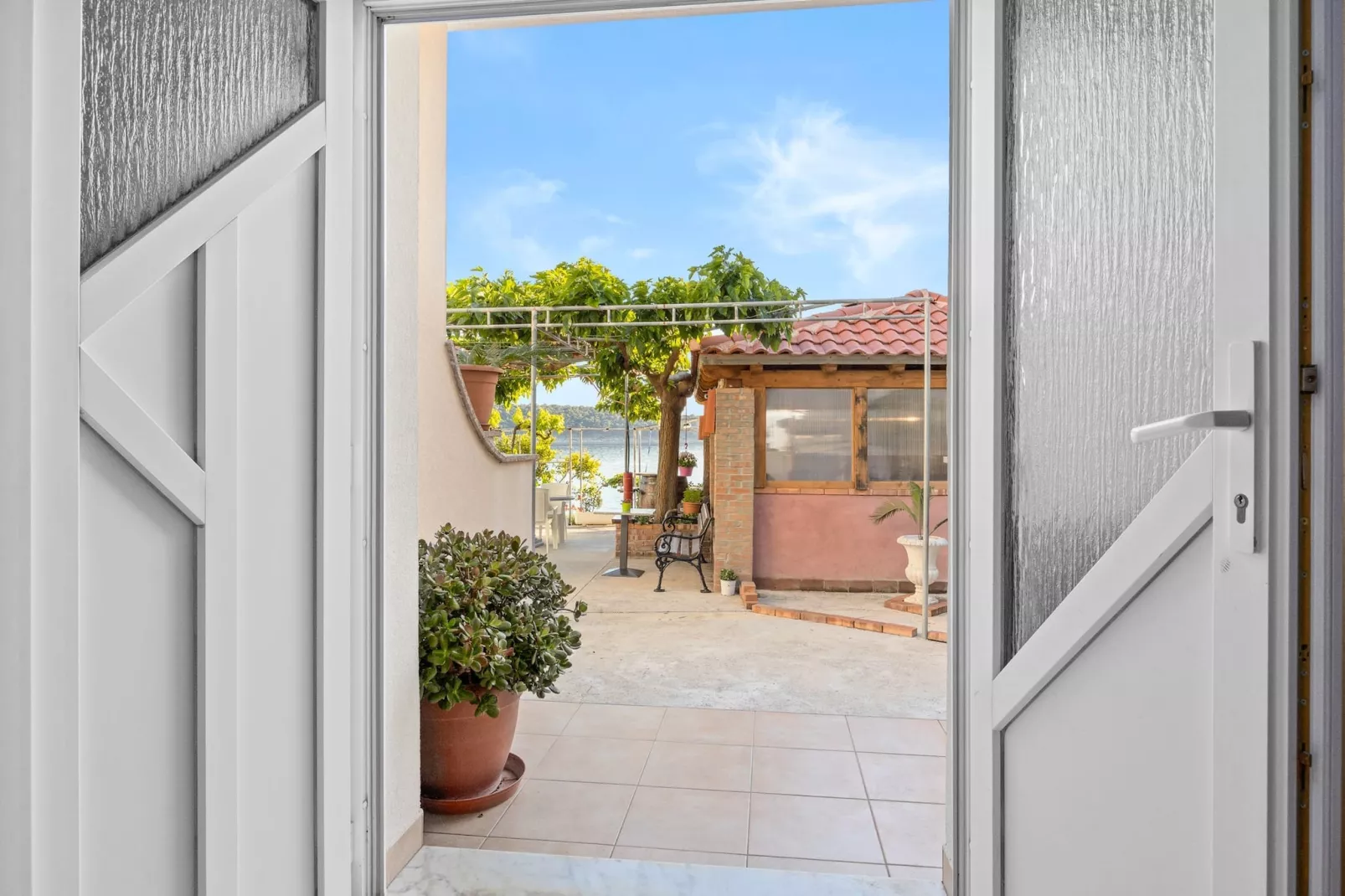 Apartments Jurica - Apt 4 with Sea View-Terrasse