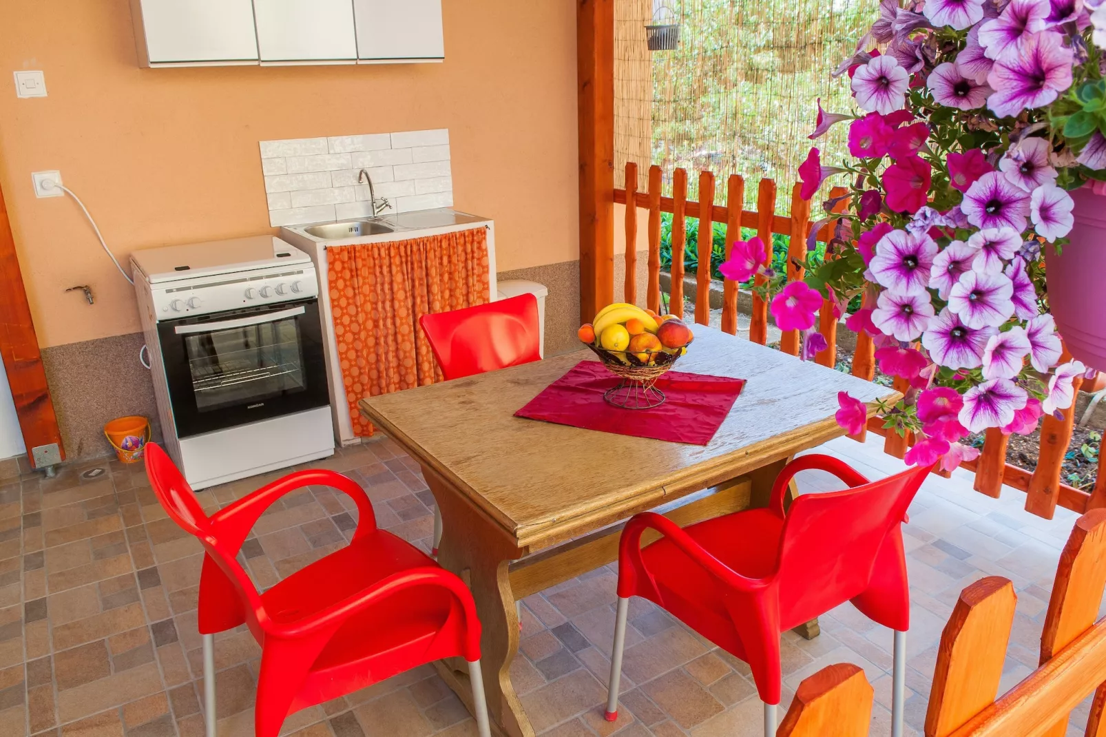 Apartments Anita-Triple room with terrace-Terrace