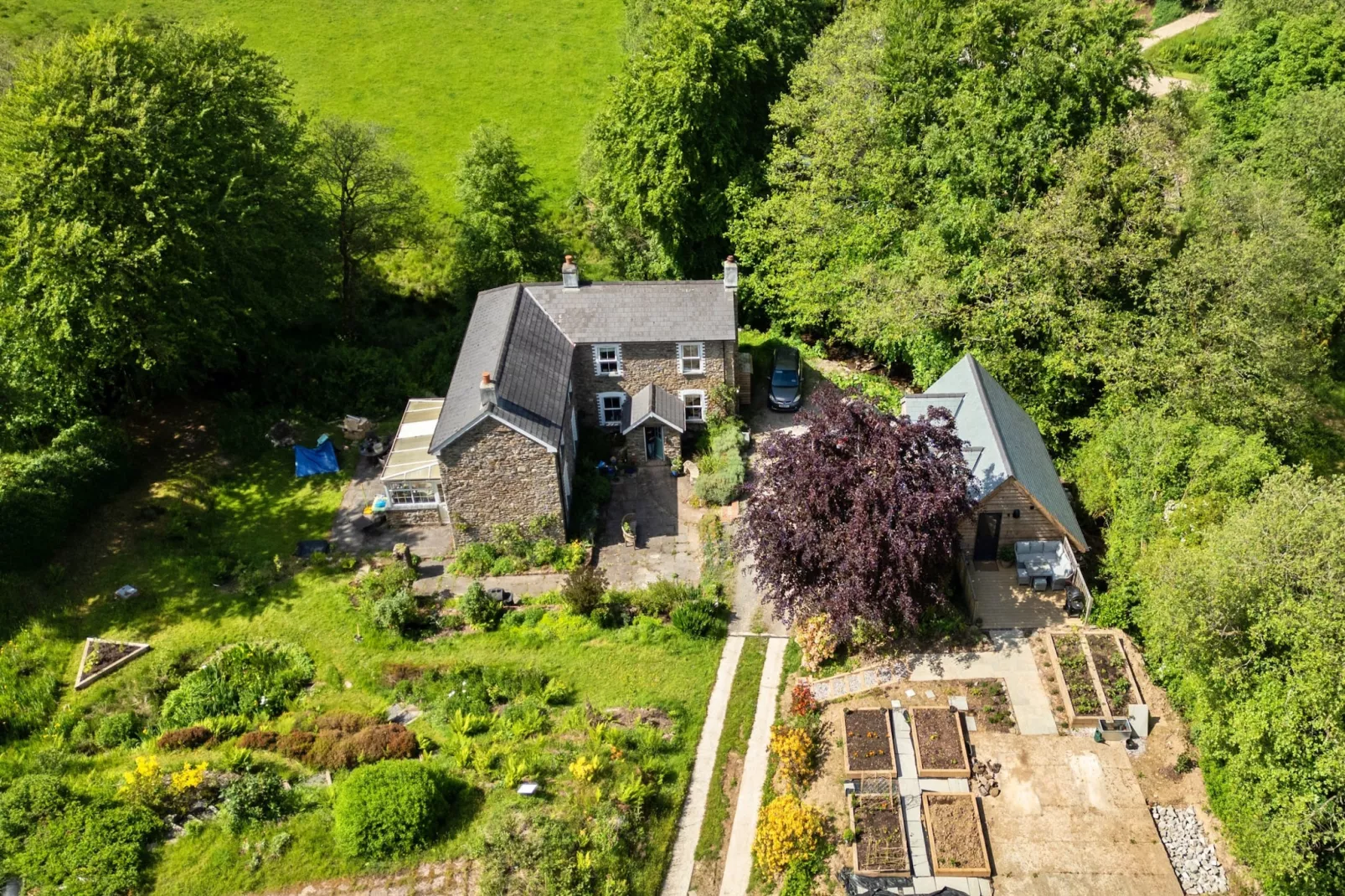 Dingles Farm Annexe-Außenbereich