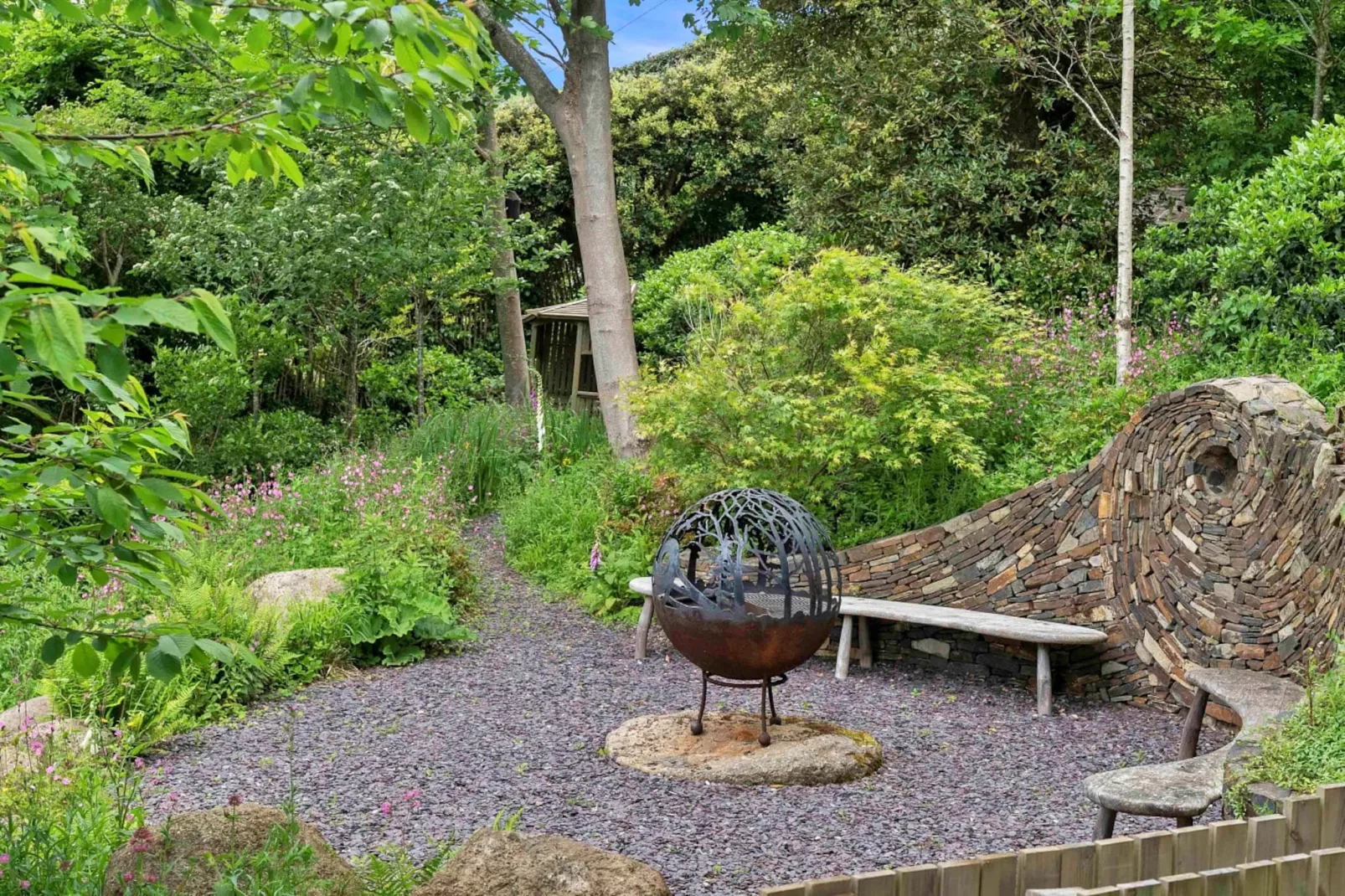 Yealm Wood-Terrasse