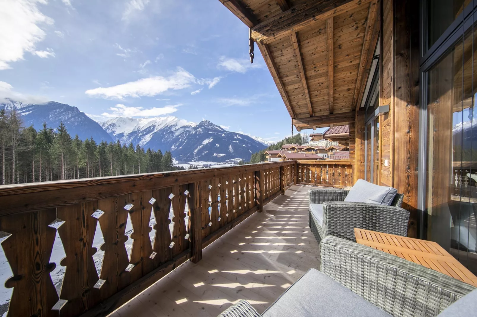 Nationalpark Chalet Daberspitze-Terrassenbalkon