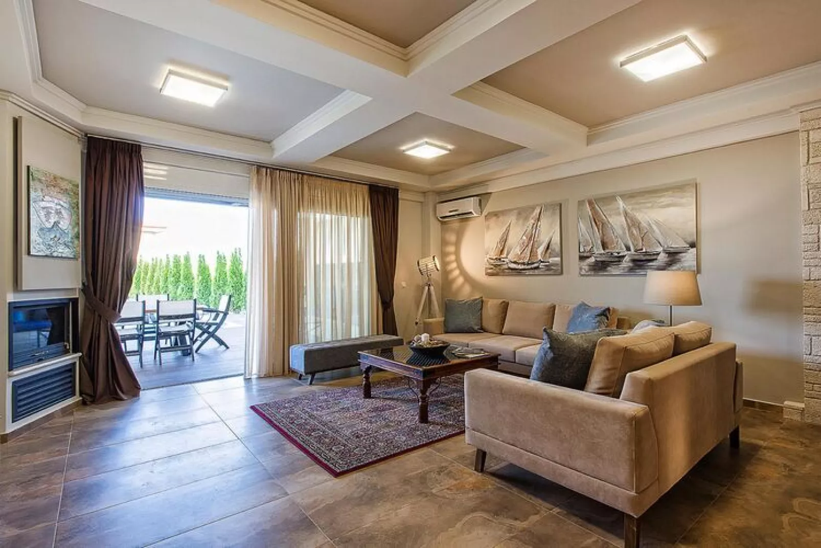 Holiday homes Sunny Villas Resort and SPA Chanioti-No 3 small EXCLUSIVE VILLA 3 BEDROOMS-Salon