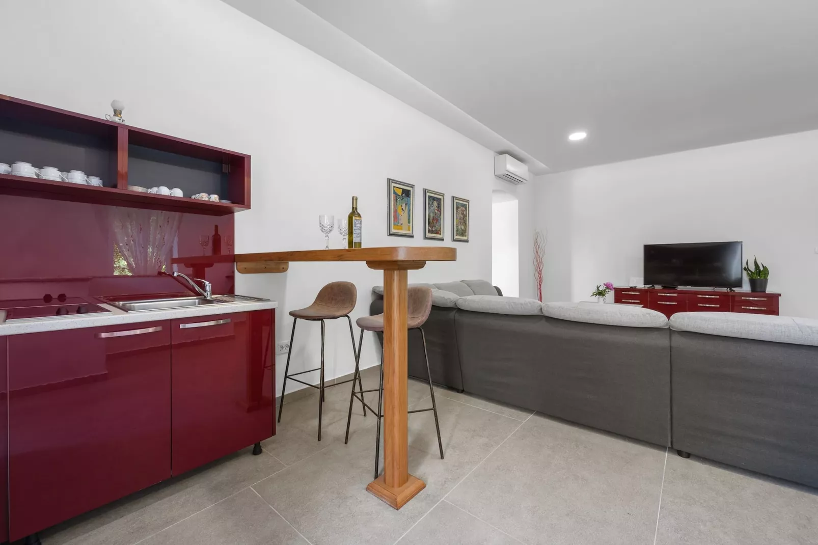Villa Katarina - Old Stone House with Private Pool-Kitchen
