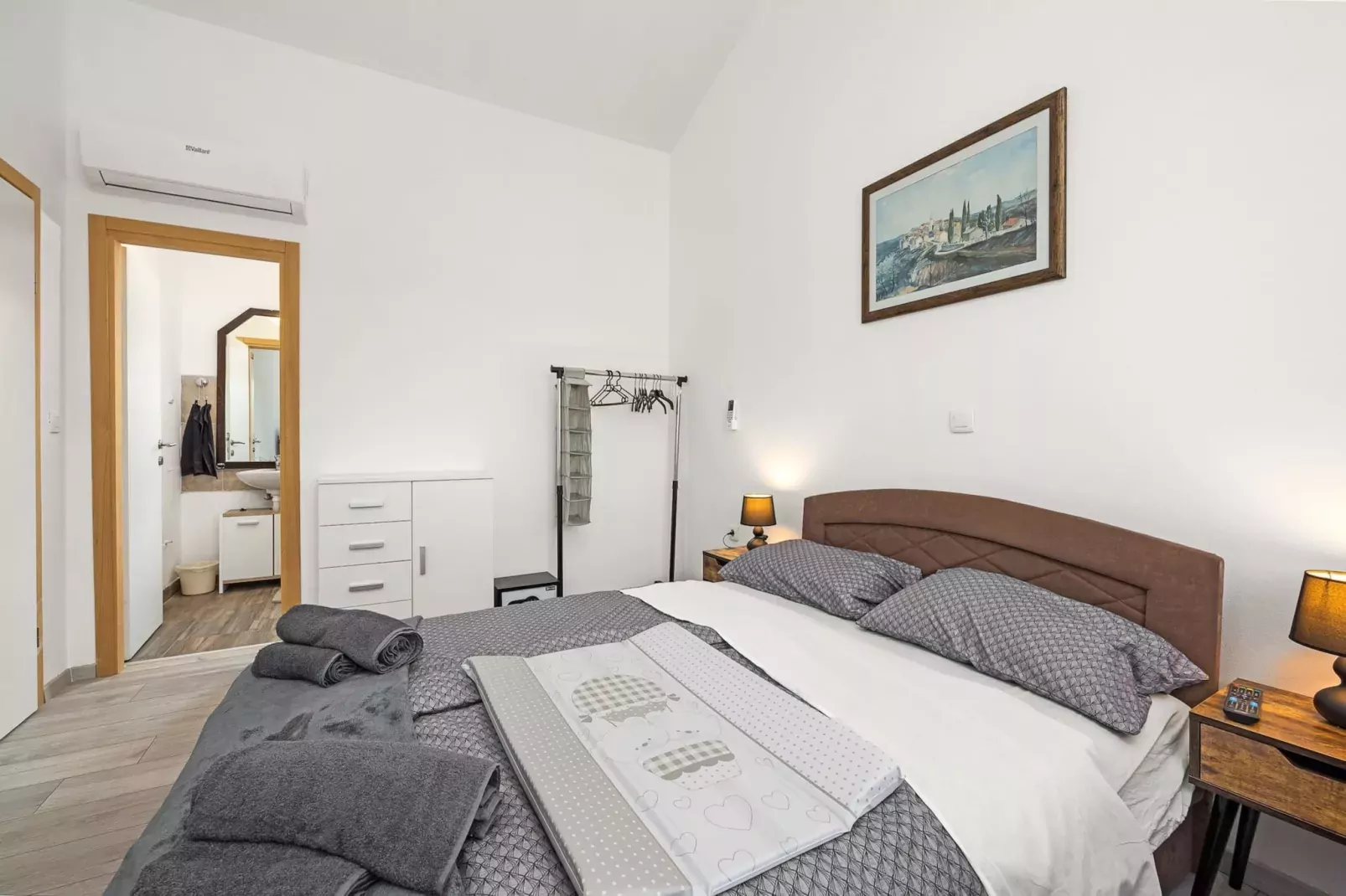 Villa Jakov with Private Pool-Bedroom